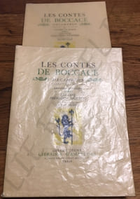 LES CONTES DE BOCCACE - DECAMERON.
LES CINQ PREMIERES JOURNÉES -LES CINQ DERNIERES JOURNÉES.
TRADUIT PAR ANTOINE LE MAÇON.