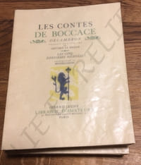 LES CONTES DE BOCCACE - DECAMERON.
LES CINQ PREMIERES JOURNÉES -LES CINQ DERNIERES JOURNÉES.
TRADUIT PAR ANTOINE LE MAÇON.