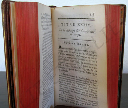 NOUVEAU COMMENTAIRE SUR L’ORDONNANCE CIVILE du mois d'avril
1667.. JOUSSE DANIEL