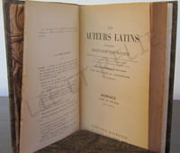 Les auteurs latins expliqués par deux traductions françaises. HORACE ODES ET ÉPODES