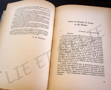 LETTRES INEDITES AU SÂR PELADAN JOSEPHIN.
