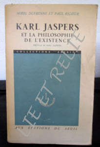 KARL JASPERS ET LA PHILOSOPHIE DE L'EXISTENCE.
