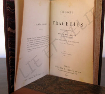 TRAGEDIES.
. SOPHOCLE.