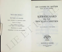 KIERKEGAARD OU LE DON JUAN CHRÉTIEN.