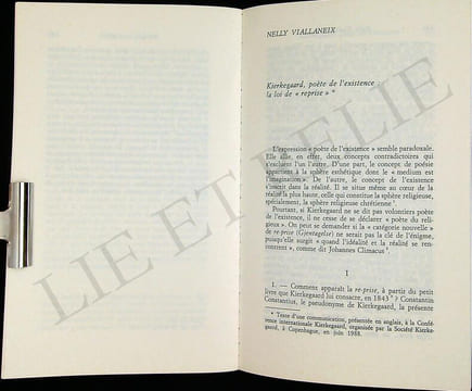 KIERKEGAARD OU LE DON JUAN CHRÉTIEN.. Collectif.