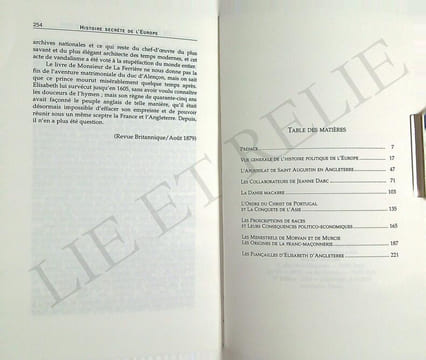 HISTOIRE SECRÈTE DE L'EUROPE (1).. Claude-Sosthène Grasset d'Orcet (1828-1900).