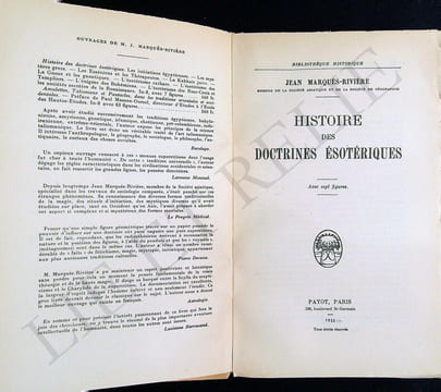 HISTOIRE DES DOCTRINES ÉSOTÉRIQUES.
Les Initiations égyptiennes - Les mystères grecs - Les Esséniens et les thérapeutes - La kabbale juive - La gnose ...