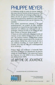 LE MYTHE DE JOUVENCE.. MEYER PHILIPPE.