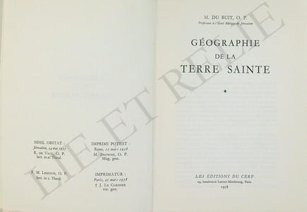 GÉOGRAPHIE DE LA TERRE SAINTE.