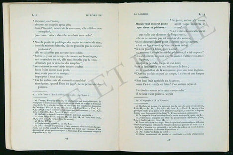 LE LIVRE DE LA SAGESSE . E. Osty, traducteur.