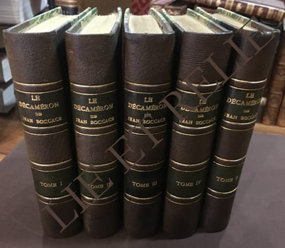 LE DECAMERON.. BOCCACE, Jean.
Traduit de l'Italien par Maistre ANTOINE LE MAÇON.