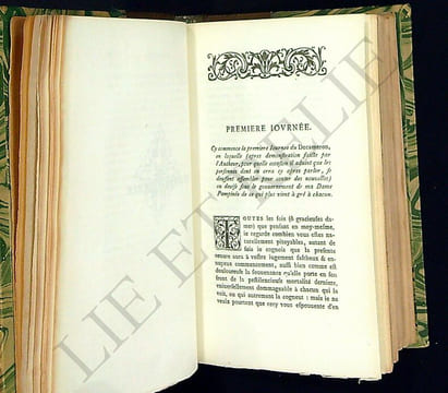 LE DECAMERON.. BOCCACE, Jean.
Traduit de l'Italien par Maistre ANTOINE LE MAÇON.