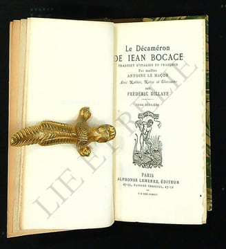 LE DECAMERON.. BOCCACE, Jean.
Traduit de l'Italien par Maistre ANTOINE LE MAÇON.