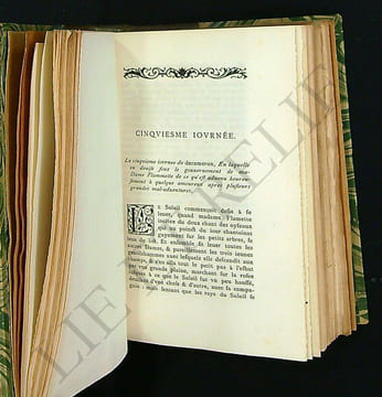 LE DECAMERON.. BOCCACE, Jean.
Traduit de l'Italien par Maistre ANTOINE LE MAÇON.