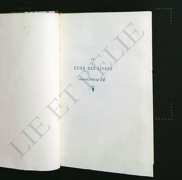 LE LUXE DES LIVRES.. DEROME - LÉOPOLD.