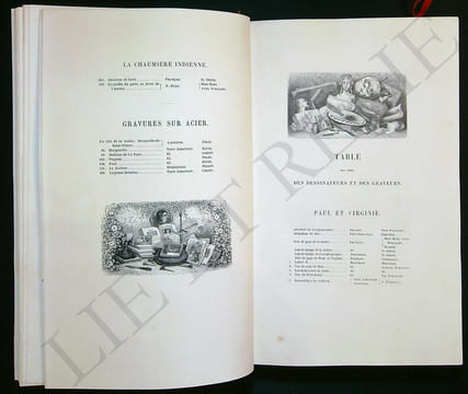 PAUL ET VIRGINIE PAR J-H BERNARDIN DE SAINT - PIERRE. - Saint pierre jacques Henri bernardin de.