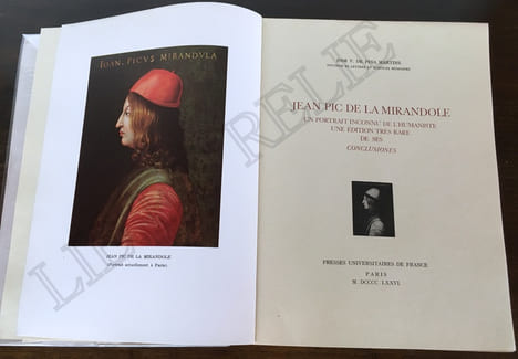 Jean Pic de La Mirandole : un portrait inconnu de l'humaniste, une édition très rare de ses "Conclusiones" / José V. de Pina Martins. Martins, José ...