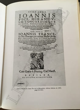 Jean Pic de La Mirandole : un portrait inconnu de l'humaniste, une édition très rare de ses "Conclusiones" / José V. de Pina Martins. Martins, José ...