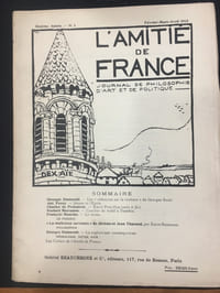 Les cahiers de l’Amitie en France
Sixième année -février -mars-avril 1912
O.Dumenisl
A.Fessy
N. Mersanne
F. Mauriac
Tharaud