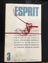 Revue Esprit 1974