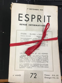 Esprit, revue internationale, 1938