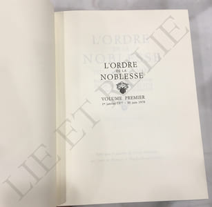 L'ORDRE DE LA NOBLESSE.
Édite sous le contrôle de l'Ordo Nobilitatis.
