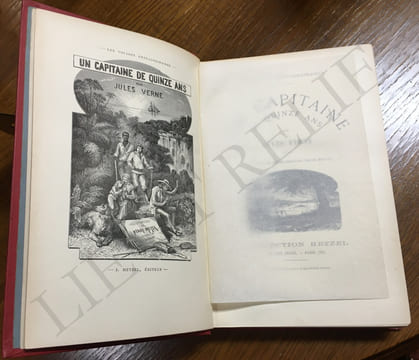 UN CAPITAINE DE QUINZE ANS.
VOYAGE EXTRAORDINAIRES COLLECTION HETZEL.. VERNE - JULES.
