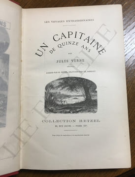 UN CAPITAINE DE QUINZE ANS.
VOYAGE EXTRAORDINAIRES COLLECTION HETZEL.. VERNE - JULES.