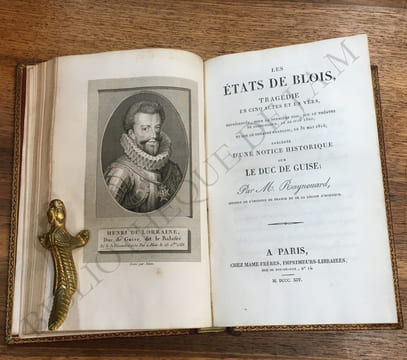 LES TEMPLIERS TRAGÉDIE, PAR M. RAYNOUARD SUIVIE DE L'EXTRAIT DE LA TRAGÉDIE ESPAGNOLE DES TEMPLIERS, PAR PEREZ DE MONTALBAN.
AVEC LE PORTRAIT DU ...