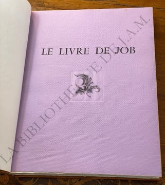 LE LIVRE DE JOB.. Daniel Renassia - Joseph ben Aaron.