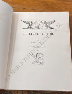 LE LIVRE DE JOB.. Daniel Renassia - Joseph ben Aaron.
