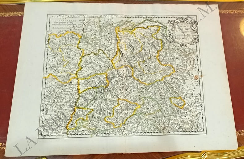 Le gouvernement g&eacute;n&eacute;ral du Daufin&eacute; et des pays circomvoisins o&ugrave; sont la Savoye, la Bresse, & co. SANSON - NICOLAS D'ABBEVILLE.