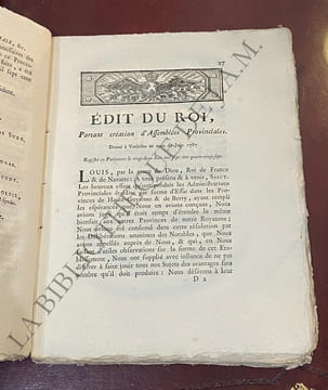 PROCÈS - VERBAL DES SÉANCES DE LA PREMIÈRE ASSEMBLÉE PROVINCIALE DE LA GENERALITE DE LYON, TENUE A LYON DANS LES MOIS DE SEPTEMBRE, NOVEMBRE & ...