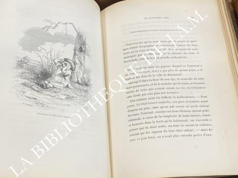 SCÈNES DE LA VIE PRIVÉE ET PUBLIQUE DES ANIMAUX.
Vignettes par Grandville. Études de mœurs contemporaines publiées sous la direction de M. P.-J. ...
