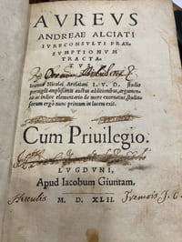 AUREUS – Andreae Alciati Iureconsulti Praesumptionum Tractatus.