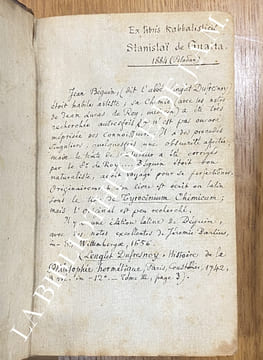 Les Elemens de Chymie de M. Iean Begvin, Aumosnier du Roy
Reveuz, notez, expliquez, & augmentez par I. L. D. R. B. I. C. E. M.
Edition finale ou la ...