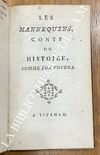 LES MANEQUINS, CONTE OU HISTOIRE COMME L'ON VOUDRA
