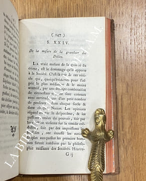 Traité des délits et des peines, traduit de l’italien d’après la troisième édition, revue, corrigée & augmentée par l’Auteur. Avec des Additions de ...