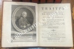  TRAITES SUR DIFFERENTES MATIERES DE DROIT CIVIL APPLIQUEES A L USAGE DU BARREAU ET DE JURISPRUDENCE FRANCOISE / PAR M. POTHIER , CONSEILLER AU ...