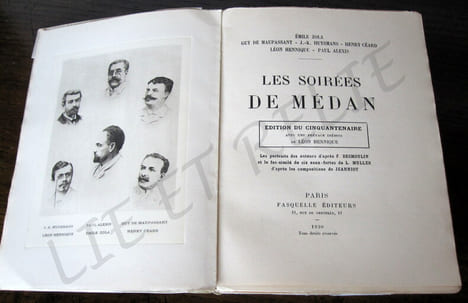 LES SOIRÉES DE MÉDAN.. EMILE ZOLA - GUY DE MAUPASSANT - J.-K. HUYSMANS - HENRY CEARD - LEON HENNIQUE .