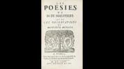 Les Po&eacute;sies. Malherbe, Fran&ccedil;ois de
