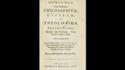 Opuscula varia posthuma - De Jure. Bacon, Francis - Leibniz, Gottfried Wilhelm