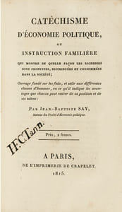 Catéchisme d'économie politique
