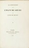 LA CONFESSION D'UN ENFANT DU SIECLE.. MUSSET Alfred de.