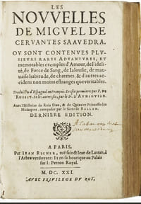 LES NOUVELLES. 
Suivi de : SIX NOUVELLES DE MICHEL CERVANTES. Par le sieur d’Audiguier.
