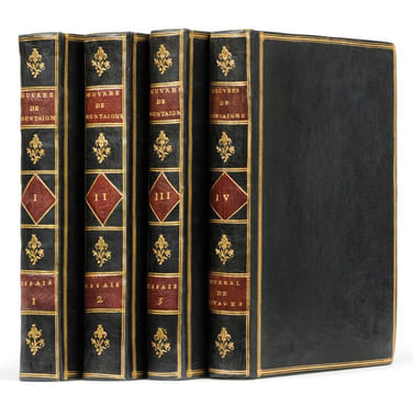 JOURNAL DU VOYAGE DE MICHEL DE MONTAIGNE EN ITALIE. LES ESSAIS.. Montaigne, Michel de.