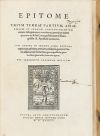 EPITOME TRIUM TERRAE PARTIUM, ASIAE, AFRICAE ET EUROPAE.