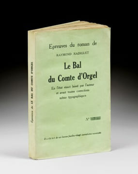 LE BAL DU COMTE D’ORGEL.. RADIGUET, Raymond. 