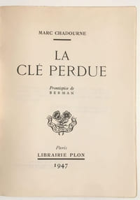 La Clé perdue.