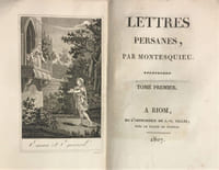 Lettres persanes. [Suivies de :] Le Temple de Gnide.